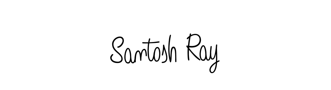 How to make Santosh Ray name signature. Use Angelique-Rose-font-FFP style for creating short signs online. This is the latest handwritten sign. Santosh Ray signature style 5 images and pictures png