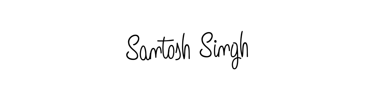 Make a beautiful signature design for name Santosh Singh. With this signature (Angelique-Rose-font-FFP) style, you can create a handwritten signature for free. Santosh Singh signature style 5 images and pictures png