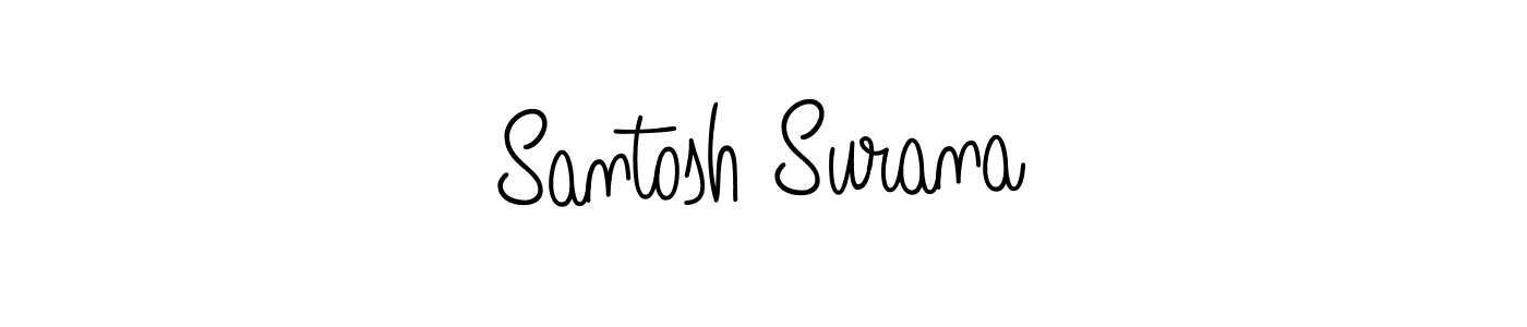Create a beautiful signature design for name Santosh Surana. With this signature (Angelique-Rose-font-FFP) fonts, you can make a handwritten signature for free. Santosh Surana signature style 5 images and pictures png