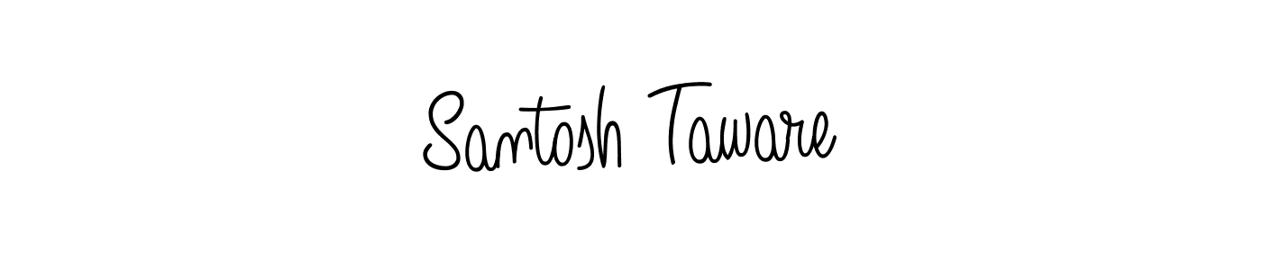 Create a beautiful signature design for name Santosh Taware. With this signature (Angelique-Rose-font-FFP) fonts, you can make a handwritten signature for free. Santosh Taware signature style 5 images and pictures png