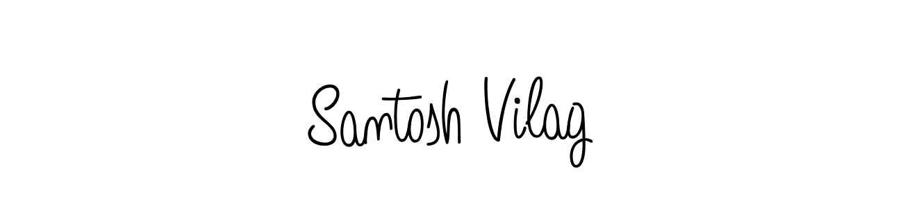 Create a beautiful signature design for name Santosh Vilag. With this signature (Angelique-Rose-font-FFP) fonts, you can make a handwritten signature for free. Santosh Vilag signature style 5 images and pictures png