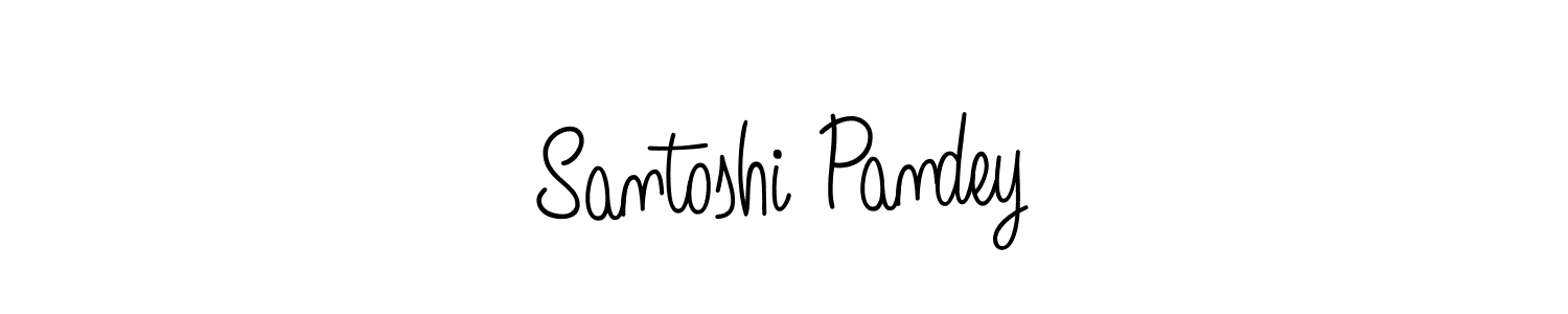 Santoshi Pandey stylish signature style. Best Handwritten Sign (Angelique-Rose-font-FFP) for my name. Handwritten Signature Collection Ideas for my name Santoshi Pandey. Santoshi Pandey signature style 5 images and pictures png