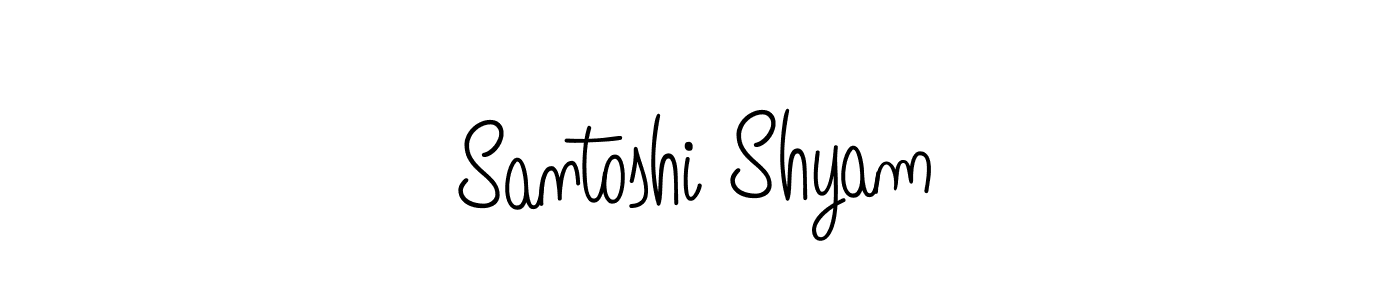 This is the best signature style for the Santoshi Shyam name. Also you like these signature font (Angelique-Rose-font-FFP). Mix name signature. Santoshi Shyam signature style 5 images and pictures png