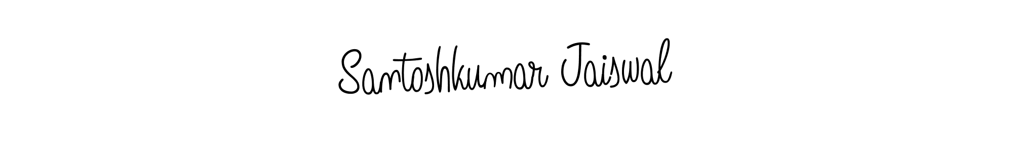 Design your own signature with our free online signature maker. With this signature software, you can create a handwritten (Angelique-Rose-font-FFP) signature for name Santoshkumar Jaiswal. Santoshkumar Jaiswal signature style 5 images and pictures png