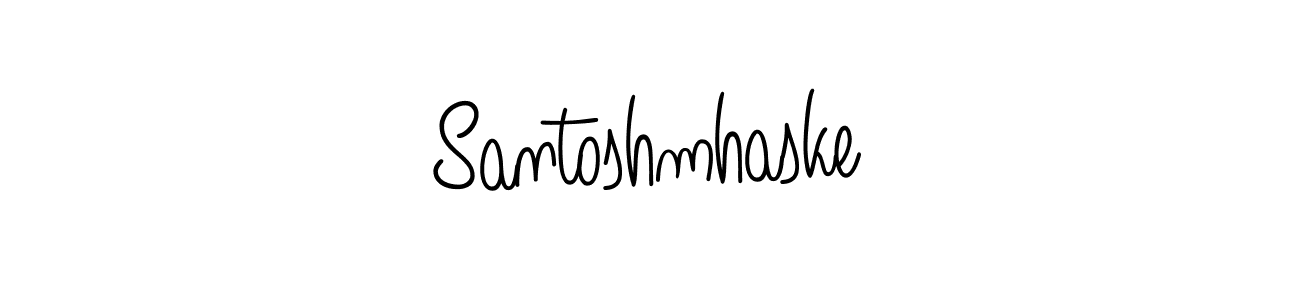 Create a beautiful signature design for name Santoshmhaske. With this signature (Angelique-Rose-font-FFP) fonts, you can make a handwritten signature for free. Santoshmhaske signature style 5 images and pictures png