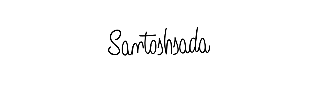 How to make Santoshsada name signature. Use Angelique-Rose-font-FFP style for creating short signs online. This is the latest handwritten sign. Santoshsada signature style 5 images and pictures png