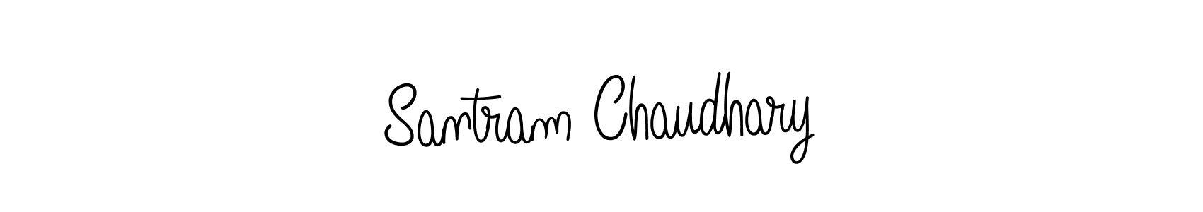 Santram Chaudhary stylish signature style. Best Handwritten Sign (Angelique-Rose-font-FFP) for my name. Handwritten Signature Collection Ideas for my name Santram Chaudhary. Santram Chaudhary signature style 5 images and pictures png