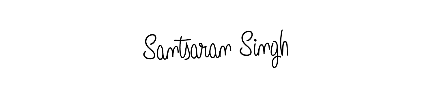 Use a signature maker to create a handwritten signature online. With this signature software, you can design (Angelique-Rose-font-FFP) your own signature for name Santsaran Singh. Santsaran Singh signature style 5 images and pictures png