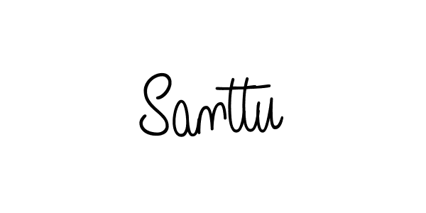 Design your own signature with our free online signature maker. With this signature software, you can create a handwritten (Angelique-Rose-font-FFP) signature for name Santtu. Santtu signature style 5 images and pictures png