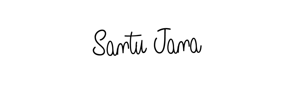 Create a beautiful signature design for name Santu Jana. With this signature (Angelique-Rose-font-FFP) fonts, you can make a handwritten signature for free. Santu Jana signature style 5 images and pictures png