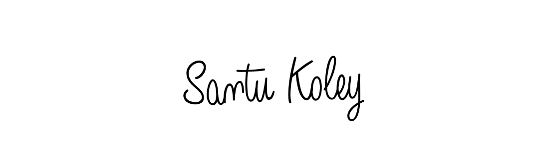How to Draw Santu Koley signature style? Angelique-Rose-font-FFP is a latest design signature styles for name Santu Koley. Santu Koley signature style 5 images and pictures png