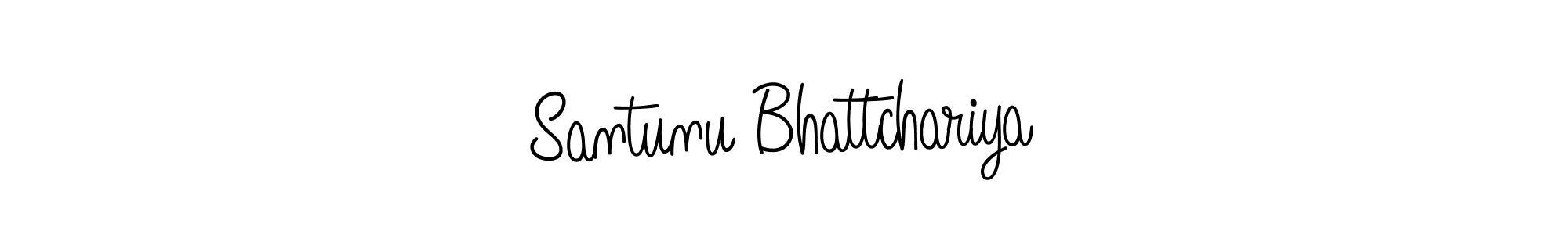 How to make Santunu Bhattchariya name signature. Use Angelique-Rose-font-FFP style for creating short signs online. This is the latest handwritten sign. Santunu Bhattchariya signature style 5 images and pictures png