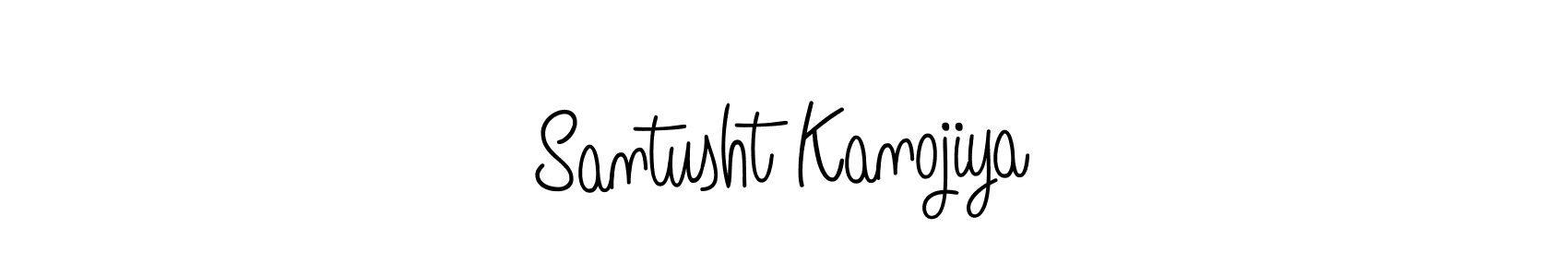 Design your own signature with our free online signature maker. With this signature software, you can create a handwritten (Angelique-Rose-font-FFP) signature for name Santusht Kanojiya. Santusht Kanojiya signature style 5 images and pictures png