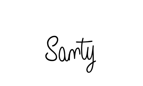 Santy stylish signature style. Best Handwritten Sign (Angelique-Rose-font-FFP) for my name. Handwritten Signature Collection Ideas for my name Santy. Santy signature style 5 images and pictures png