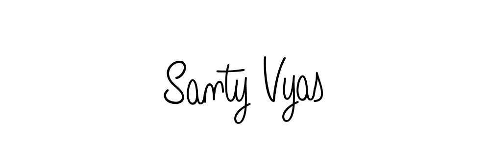 Create a beautiful signature design for name Santy Vyas. With this signature (Angelique-Rose-font-FFP) fonts, you can make a handwritten signature for free. Santy Vyas signature style 5 images and pictures png
