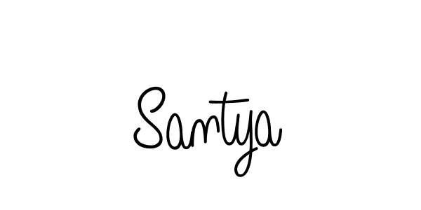 Create a beautiful signature design for name Santya. With this signature (Angelique-Rose-font-FFP) fonts, you can make a handwritten signature for free. Santya signature style 5 images and pictures png