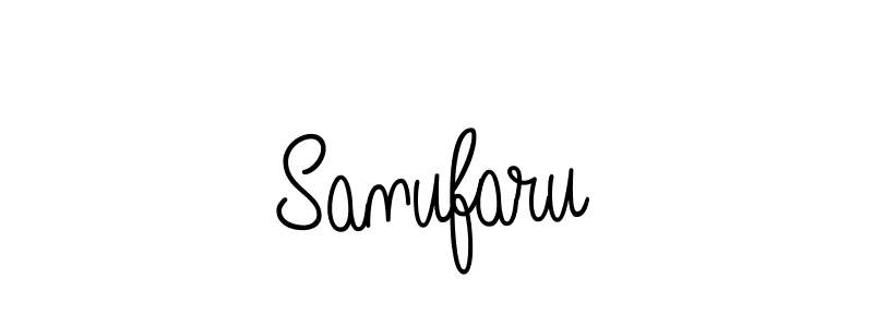 Sanufaru stylish signature style. Best Handwritten Sign (Angelique-Rose-font-FFP) for my name. Handwritten Signature Collection Ideas for my name Sanufaru. Sanufaru signature style 5 images and pictures png