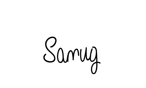 Design your own signature with our free online signature maker. With this signature software, you can create a handwritten (Angelique-Rose-font-FFP) signature for name Sanug. Sanug signature style 5 images and pictures png