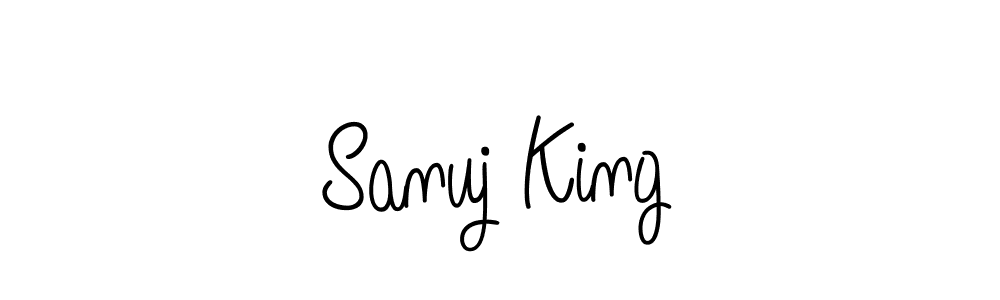 The best way (Angelique-Rose-font-FFP) to make a short signature is to pick only two or three words in your name. The name Sanuj King include a total of six letters. For converting this name. Sanuj King signature style 5 images and pictures png