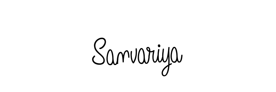 How to make Sanvariya signature? Angelique-Rose-font-FFP is a professional autograph style. Create handwritten signature for Sanvariya name. Sanvariya signature style 5 images and pictures png