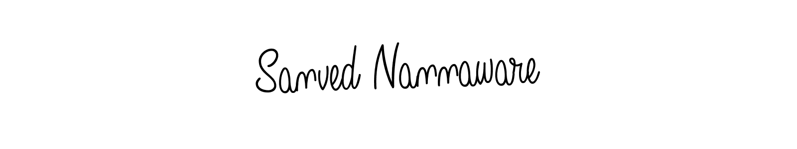 Check out images of Autograph of Sanved Nannaware name. Actor Sanved Nannaware Signature Style. Angelique-Rose-font-FFP is a professional sign style online. Sanved Nannaware signature style 5 images and pictures png