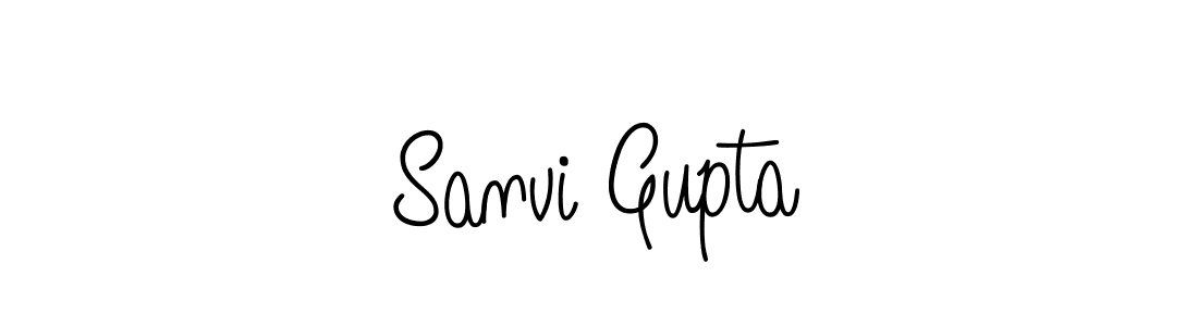 if you are searching for the best signature style for your name Sanvi Gupta. so please give up your signature search. here we have designed multiple signature styles  using Angelique-Rose-font-FFP. Sanvi Gupta signature style 5 images and pictures png