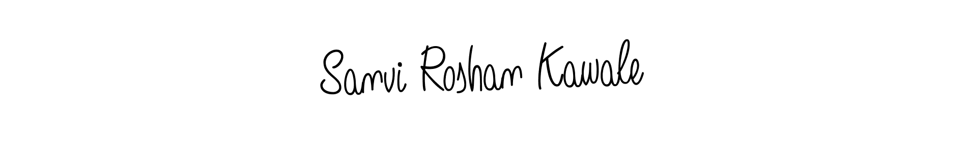 How to make Sanvi Roshan Kawale name signature. Use Angelique-Rose-font-FFP style for creating short signs online. This is the latest handwritten sign. Sanvi Roshan Kawale signature style 5 images and pictures png