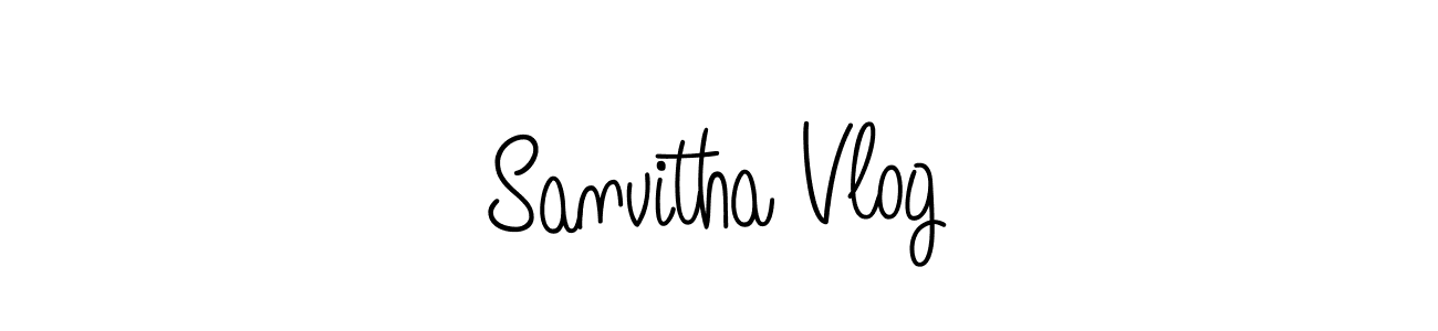 Also we have Sanvitha Vlog name is the best signature style. Create professional handwritten signature collection using Angelique-Rose-font-FFP autograph style. Sanvitha Vlog signature style 5 images and pictures png