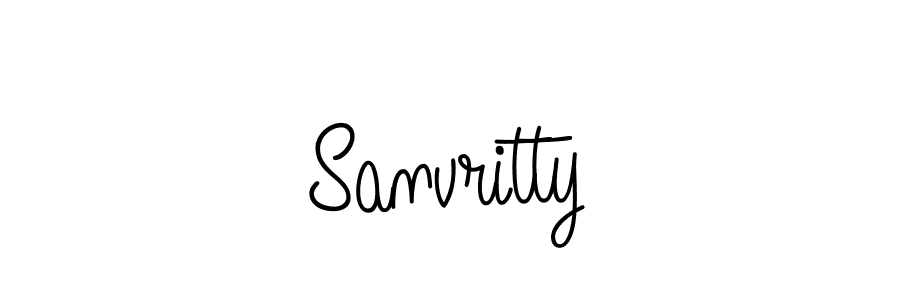 Sanvritty stylish signature style. Best Handwritten Sign (Angelique-Rose-font-FFP) for my name. Handwritten Signature Collection Ideas for my name Sanvritty. Sanvritty signature style 5 images and pictures png