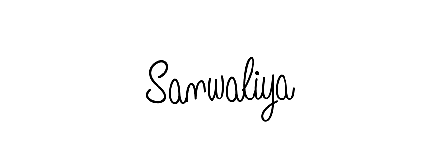 You should practise on your own different ways (Angelique-Rose-font-FFP) to write your name (Sanwaliya) in signature. don't let someone else do it for you. Sanwaliya signature style 5 images and pictures png