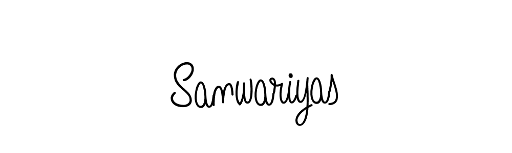 Design your own signature with our free online signature maker. With this signature software, you can create a handwritten (Angelique-Rose-font-FFP) signature for name Sanwariyas. Sanwariyas signature style 5 images and pictures png