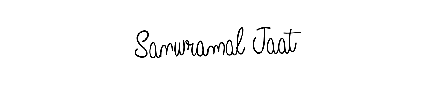 if you are searching for the best signature style for your name Sanwramal Jaat. so please give up your signature search. here we have designed multiple signature styles  using Angelique-Rose-font-FFP. Sanwramal Jaat signature style 5 images and pictures png