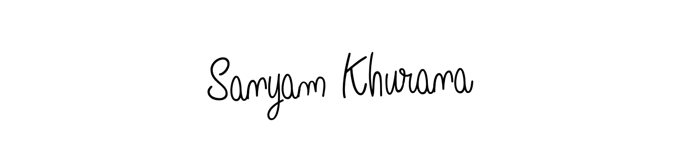 Create a beautiful signature design for name Sanyam Khurana. With this signature (Angelique-Rose-font-FFP) fonts, you can make a handwritten signature for free. Sanyam Khurana signature style 5 images and pictures png
