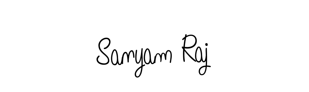 Create a beautiful signature design for name Sanyam Raj. With this signature (Angelique-Rose-font-FFP) fonts, you can make a handwritten signature for free. Sanyam Raj signature style 5 images and pictures png