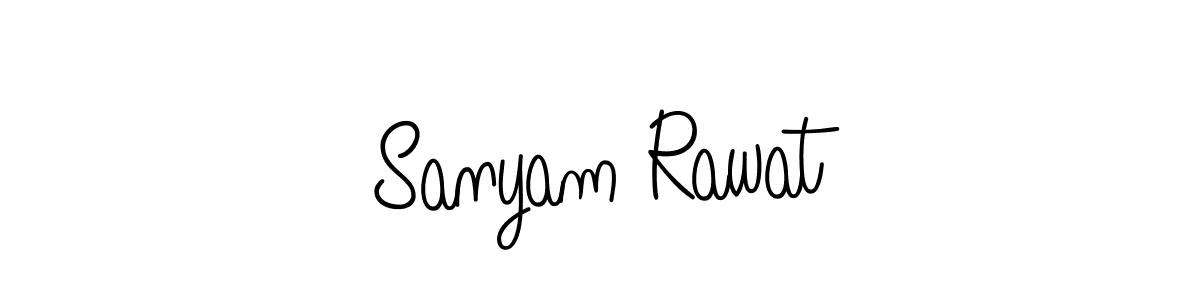 The best way (Angelique-Rose-font-FFP) to make a short signature is to pick only two or three words in your name. The name Sanyam Rawat include a total of six letters. For converting this name. Sanyam Rawat signature style 5 images and pictures png