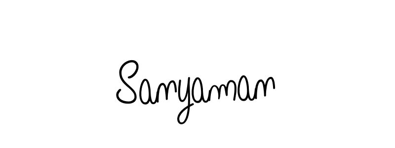 You should practise on your own different ways (Angelique-Rose-font-FFP) to write your name (Sanyaman) in signature. don't let someone else do it for you. Sanyaman signature style 5 images and pictures png