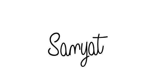 Make a beautiful signature design for name Sanyat. Use this online signature maker to create a handwritten signature for free. Sanyat signature style 5 images and pictures png