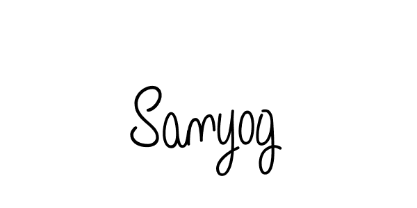 Also we have Sanyog name is the best signature style. Create professional handwritten signature collection using Angelique-Rose-font-FFP autograph style. Sanyog signature style 5 images and pictures png