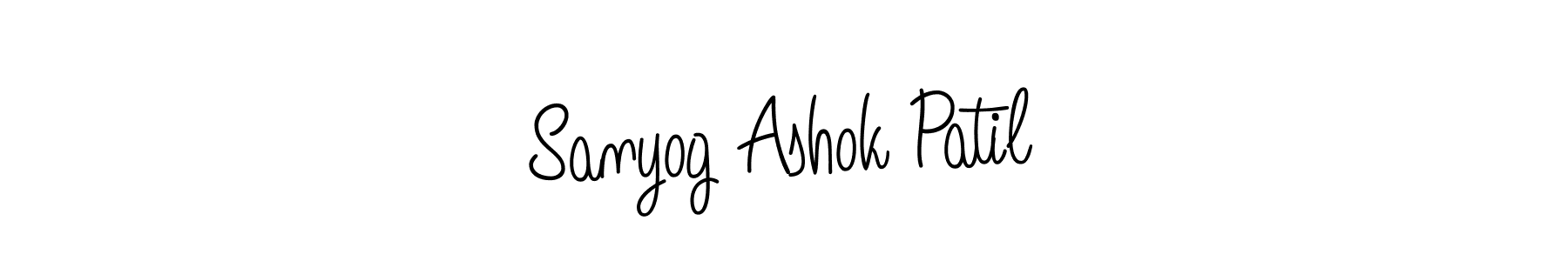 Angelique-Rose-font-FFP is a professional signature style that is perfect for those who want to add a touch of class to their signature. It is also a great choice for those who want to make their signature more unique. Get Sanyog Ashok Patil name to fancy signature for free. Sanyog Ashok Patil signature style 5 images and pictures png