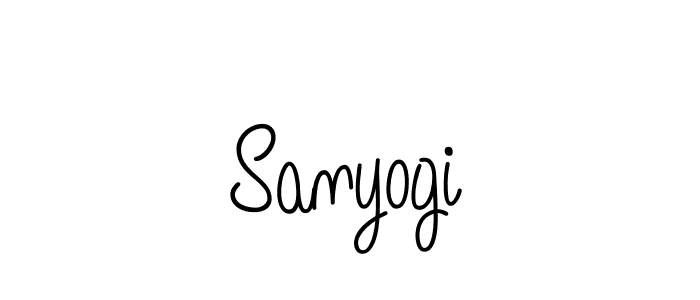 if you are searching for the best signature style for your name Sanyogi. so please give up your signature search. here we have designed multiple signature styles  using Angelique-Rose-font-FFP. Sanyogi signature style 5 images and pictures png