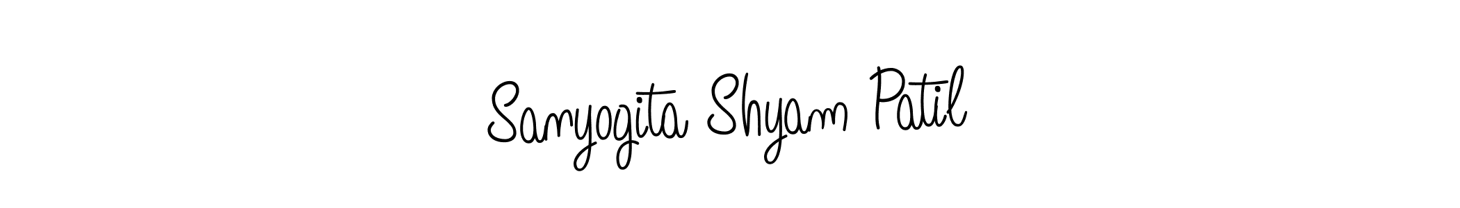 Design your own signature with our free online signature maker. With this signature software, you can create a handwritten (Angelique-Rose-font-FFP) signature for name Sanyogita Shyam Patil. Sanyogita Shyam Patil signature style 5 images and pictures png