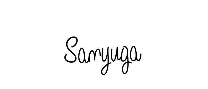 if you are searching for the best signature style for your name Sanyuga. so please give up your signature search. here we have designed multiple signature styles  using Angelique-Rose-font-FFP. Sanyuga signature style 5 images and pictures png