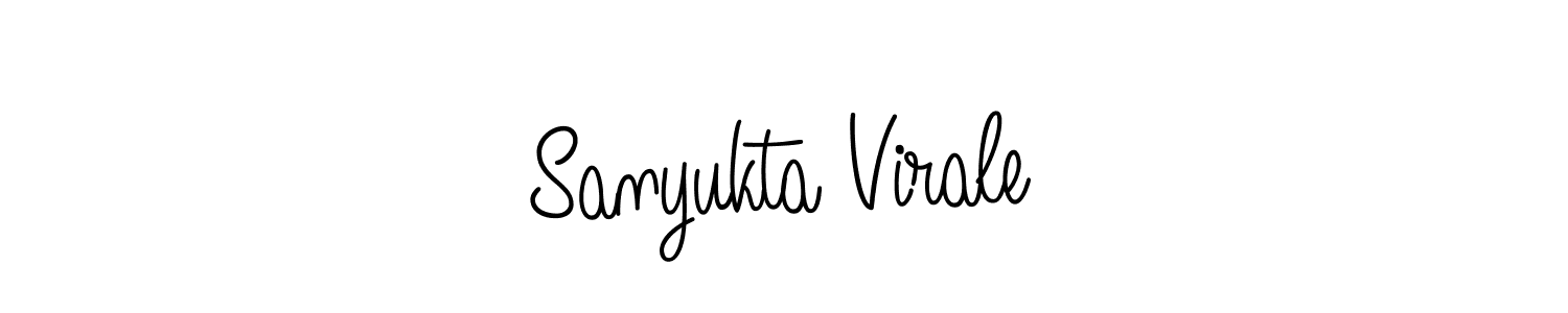 How to make Sanyukta Virale signature? Angelique-Rose-font-FFP is a professional autograph style. Create handwritten signature for Sanyukta Virale name. Sanyukta Virale signature style 5 images and pictures png