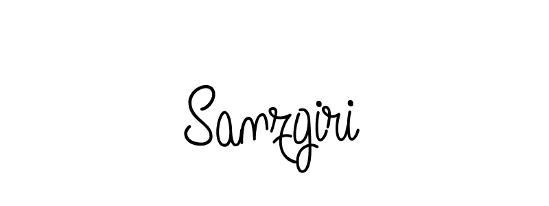 if you are searching for the best signature style for your name Sanzgiri. so please give up your signature search. here we have designed multiple signature styles  using Angelique-Rose-font-FFP. Sanzgiri signature style 5 images and pictures png