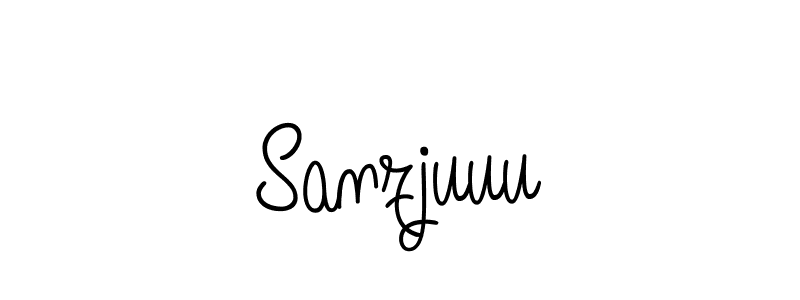 if you are searching for the best signature style for your name Sanzjuuu. so please give up your signature search. here we have designed multiple signature styles  using Angelique-Rose-font-FFP. Sanzjuuu signature style 5 images and pictures png