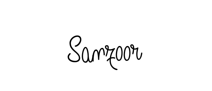 Sanzoor stylish signature style. Best Handwritten Sign (Angelique-Rose-font-FFP) for my name. Handwritten Signature Collection Ideas for my name Sanzoor. Sanzoor signature style 5 images and pictures png