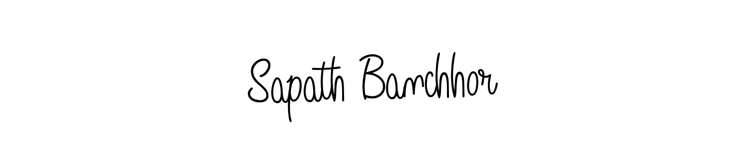 Sapath Banchhor stylish signature style. Best Handwritten Sign (Angelique-Rose-font-FFP) for my name. Handwritten Signature Collection Ideas for my name Sapath Banchhor. Sapath Banchhor signature style 5 images and pictures png