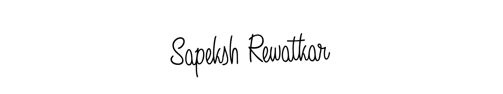 Use a signature maker to create a handwritten signature online. With this signature software, you can design (Angelique-Rose-font-FFP) your own signature for name Sapeksh Rewatkar. Sapeksh Rewatkar signature style 5 images and pictures png