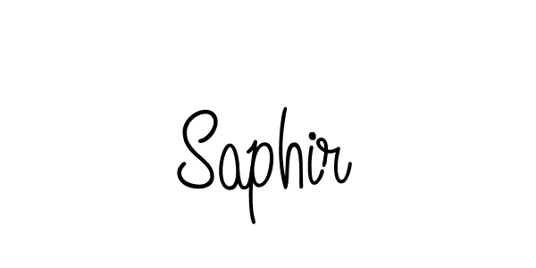 Design your own signature with our free online signature maker. With this signature software, you can create a handwritten (Angelique-Rose-font-FFP) signature for name Saphir. Saphir signature style 5 images and pictures png