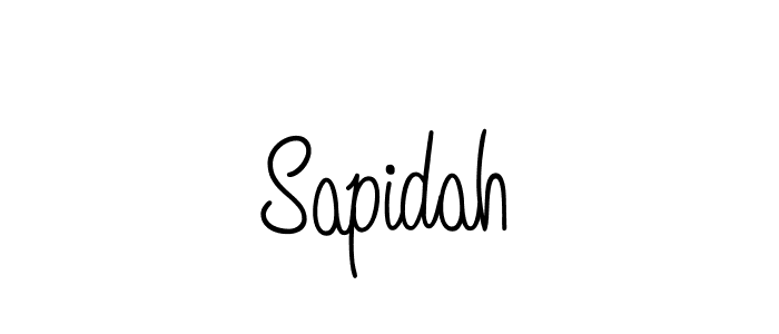 Make a beautiful signature design for name Sapidah. With this signature (Angelique-Rose-font-FFP) style, you can create a handwritten signature for free. Sapidah signature style 5 images and pictures png